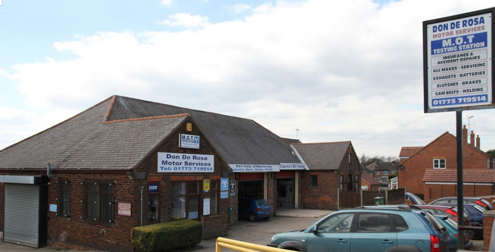 Front view of Don De Roas Motor Services - MOT Heanor